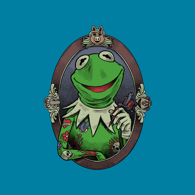 Tattoo Puppet Frog-None-Glossy-Sticker-Studio Mootant