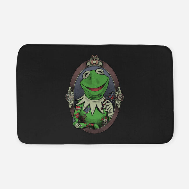 Tattoo Puppet Frog-None-Memory Foam-Bath Mat-Studio Mootant