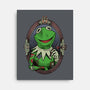 Tattoo Puppet Frog-None-Stretched-Canvas-Studio Mootant