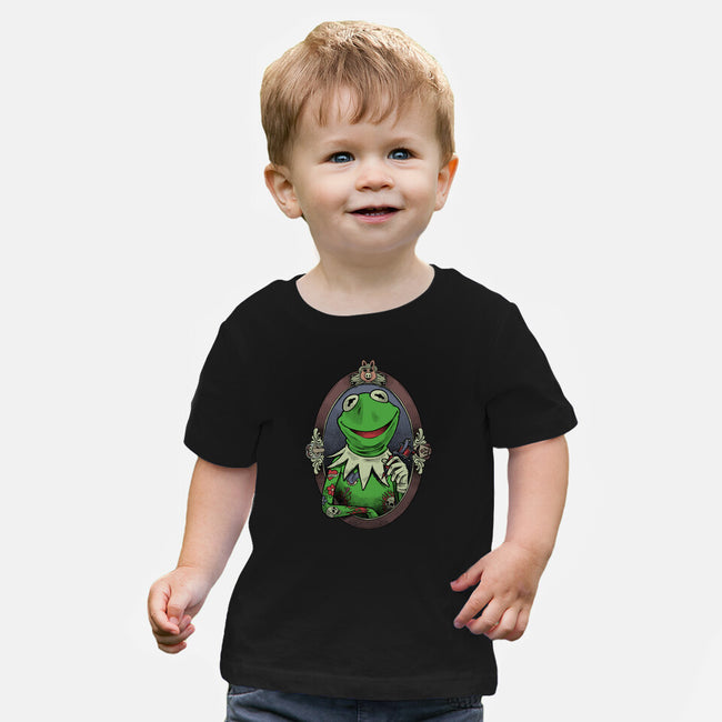 Tattoo Puppet Frog-Baby-Basic-Tee-Studio Mootant