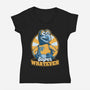 Puppet Hero Whatever-Womens-V-Neck-Tee-Studio Mootant