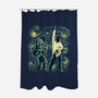 Starry Fiction-None-Polyester-Shower Curtain-zascanauta