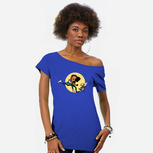 The Adventures Of Luz-Womens-Off Shoulder-Tee-jasesa