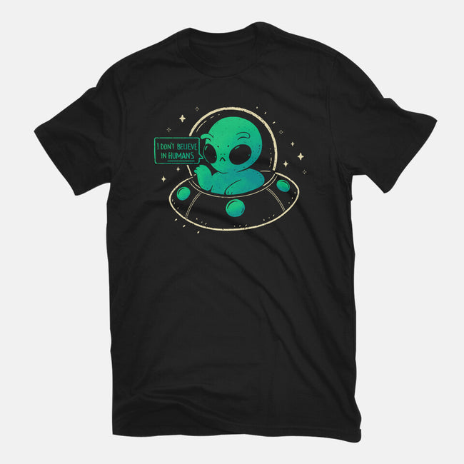 Aliens Don't Believe In Humans-Mens-Basic-Tee-xMorfina