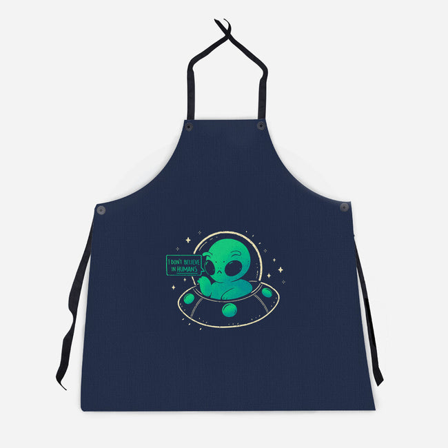 Aliens Don't Believe In Humans-Unisex-Kitchen-Apron-xMorfina