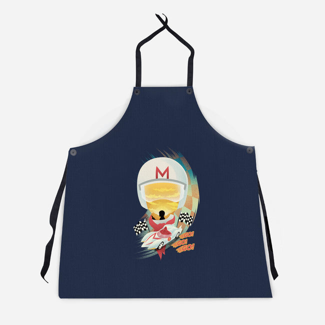 Go Racer-Unisex-Kitchen-Apron-dandingeroz