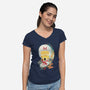 Go Racer-Womens-V-Neck-Tee-dandingeroz