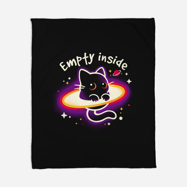 Cat Black Hole-None-Fleece-Blanket-NemiMakeit