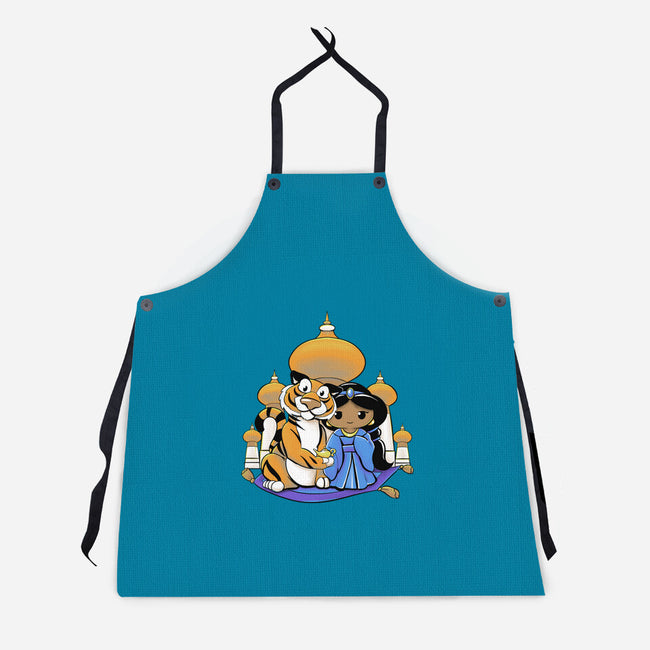 Kokeshi Arabian Princess-Unisex-Kitchen-Apron-ellr