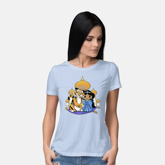 Kokeshi Arabian Princess-Womens-Basic-Tee-ellr