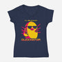 Duckinator-Womens-V-Neck-Tee-estudiofitas