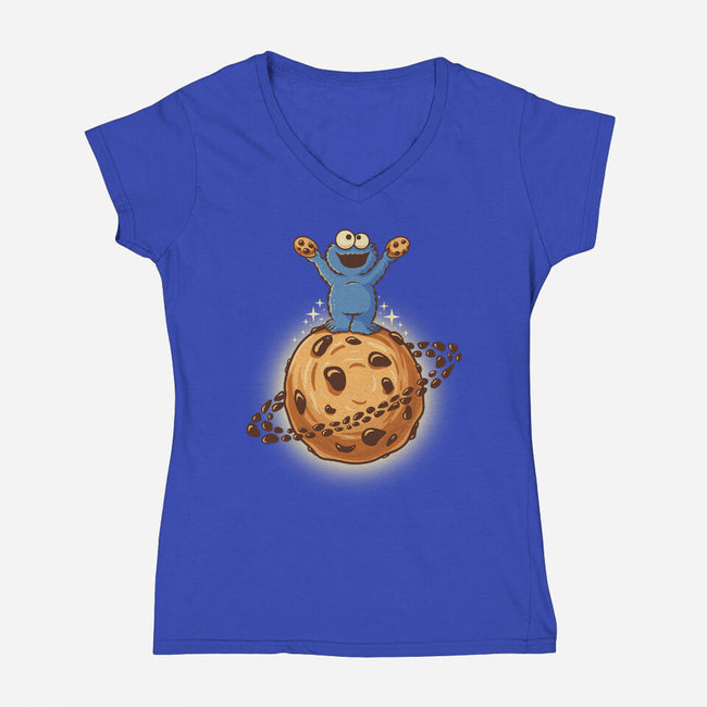 Cookie Planet-Womens-V-Neck-Tee-erion_designs