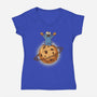 Cookie Planet-Womens-V-Neck-Tee-erion_designs