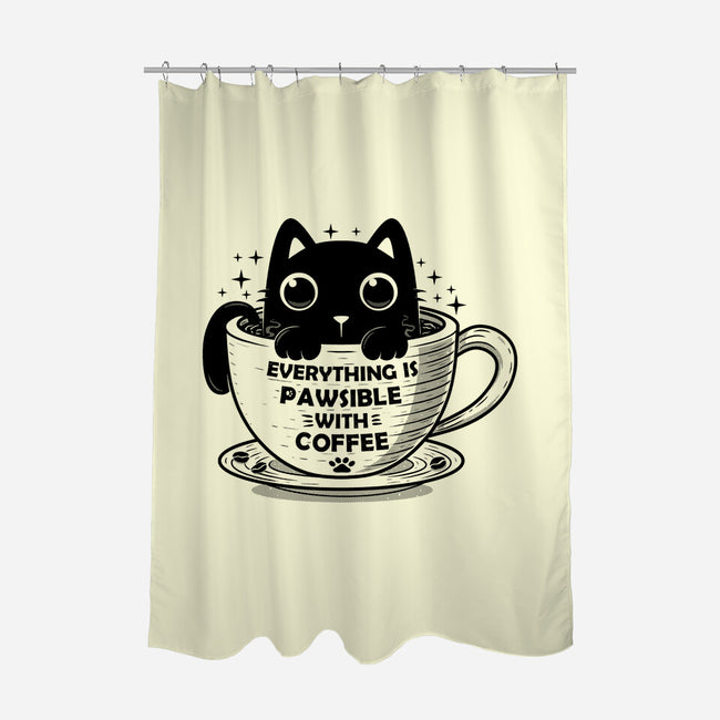 Everything Is Pawsible-None-Polyester-Shower Curtain-erion_designs