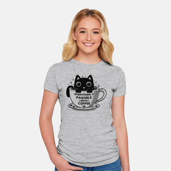 Everything Is Pawsible-Womens-Fitted-Tee-erion_designs