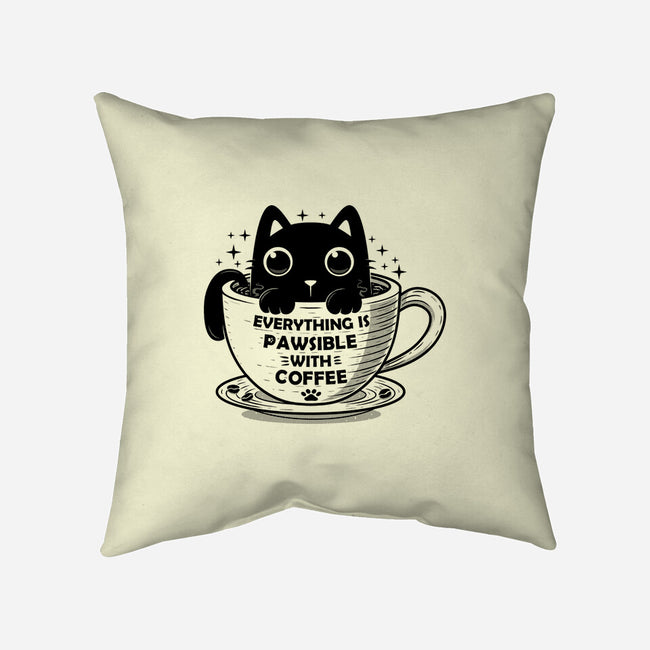 Everything Is Pawsible-None-Removable Cover-Throw Pillow-erion_designs