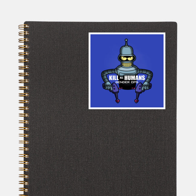 Bender Ops-None-Glossy-Sticker-Barbadifuoco