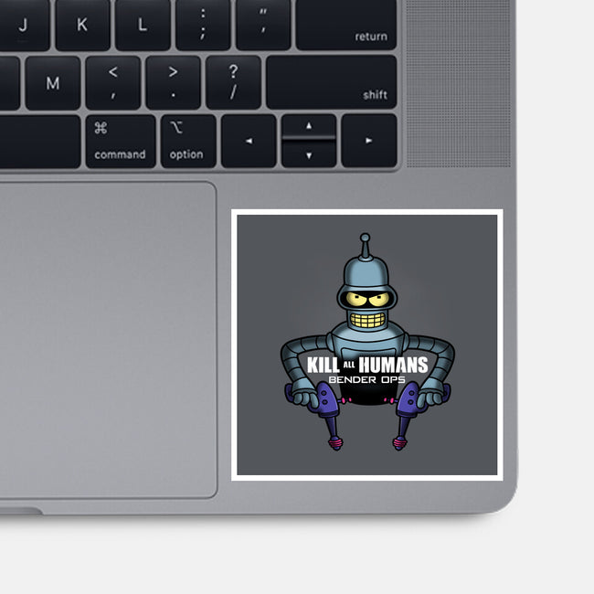 Bender Ops-None-Glossy-Sticker-Barbadifuoco