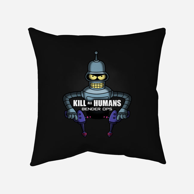 Bender Ops-None-Removable Cover-Throw Pillow-Barbadifuoco