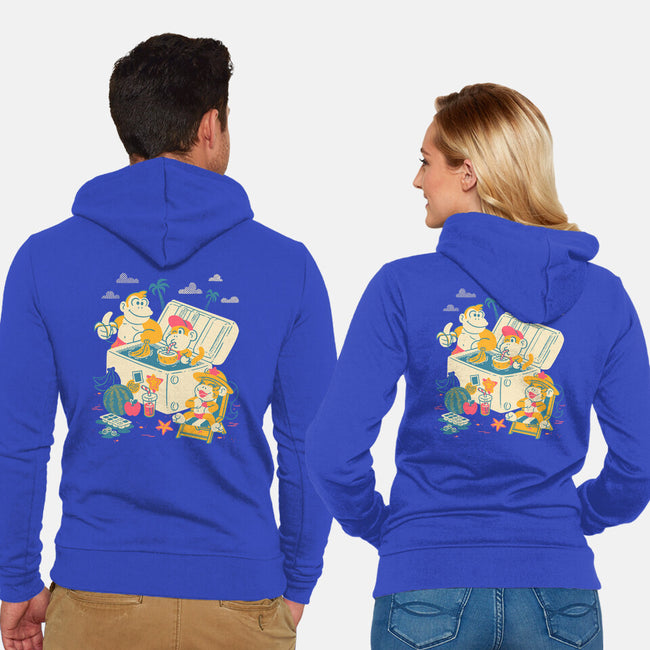 Tropical Heatwave-Unisex-Zip-Up-Sweatshirt-estudiofitas