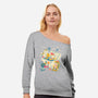 Tropical Heatwave-Womens-Off Shoulder-Sweatshirt-estudiofitas