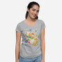 Tropical Heatwave-Womens-V-Neck-Tee-estudiofitas