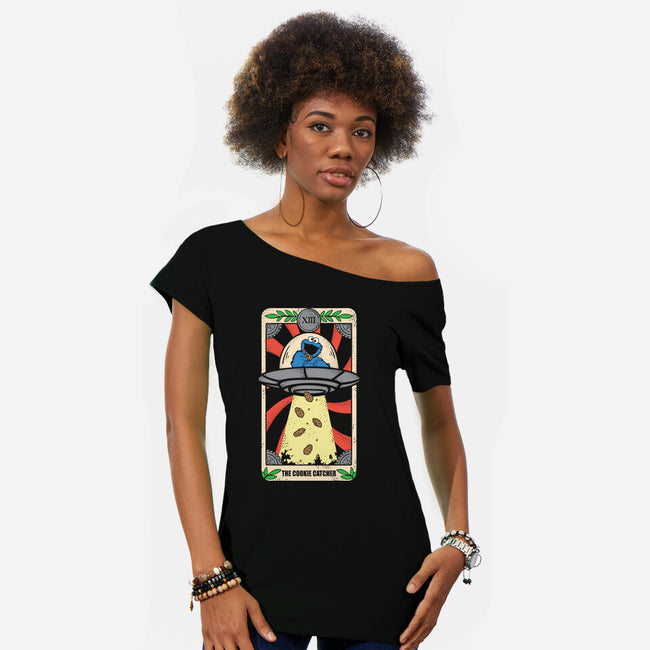 The Cookie Catcher-Womens-Off Shoulder-Tee-turborat14