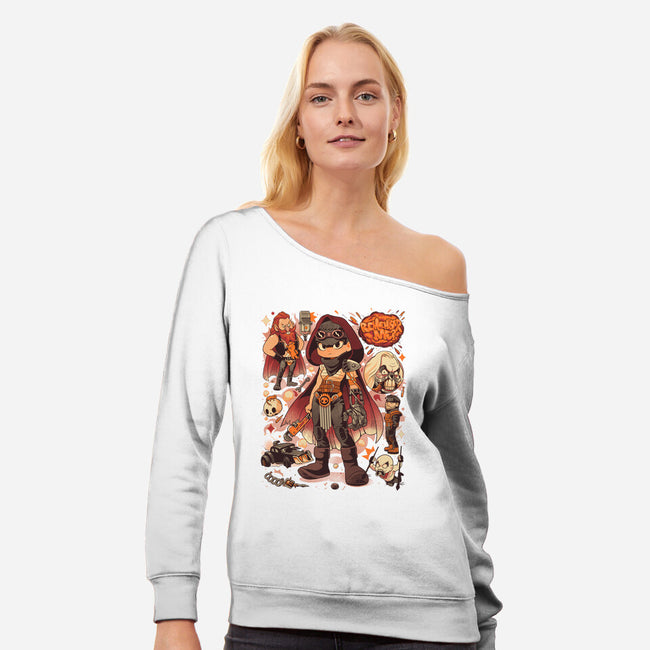 Sand And Fire-Womens-Off Shoulder-Sweatshirt-Bruno Mota