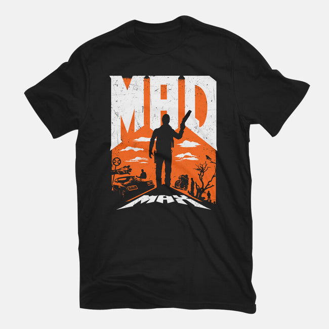 Mad Max 79-Mens-Basic-Tee-rocketman_art