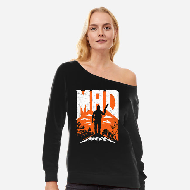 Mad Max 79-Womens-Off Shoulder-Sweatshirt-rocketman_art