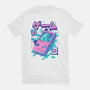 Game Cat-Womens-Basic-Tee-Yuri Santos Art