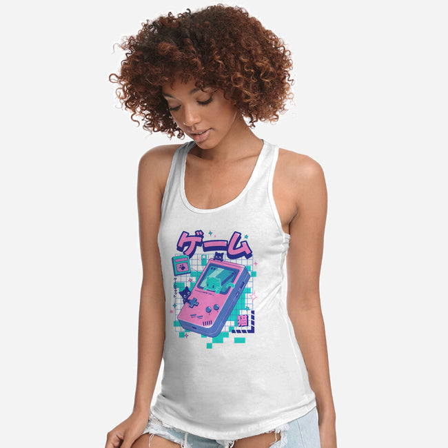 Game Cat-Womens-Racerback-Tank-Yuri Santos Art