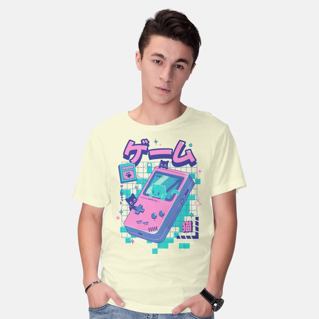 Game Cat-Mens-Basic-Tee-Yuri Santos Art