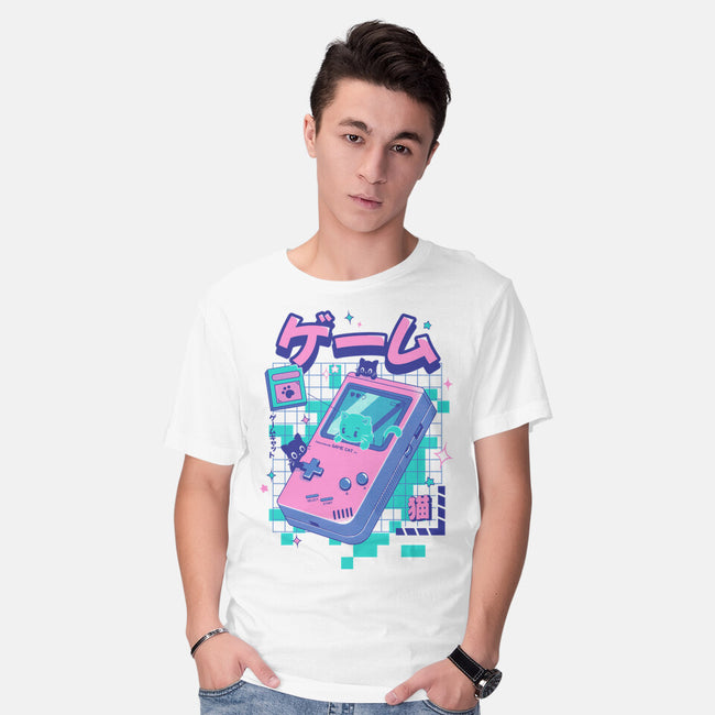 Game Cat-Mens-Basic-Tee-Yuri Santos Art