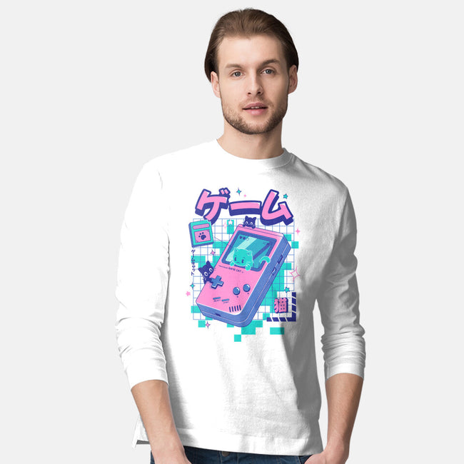 Game Cat-Mens-Long Sleeved-Tee-Yuri Santos Art