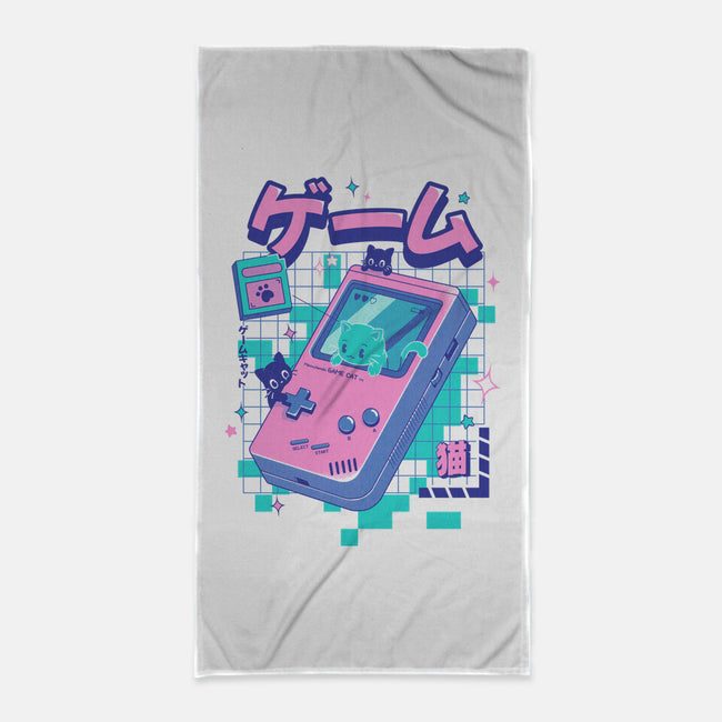 Game Cat-None-Beach-Towel-Yuri Santos Art