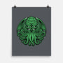 Green Cosmic Octopus-None-Matte-Poster-Astrobot Invention