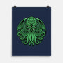 Green Cosmic Octopus-None-Matte-Poster-Astrobot Invention