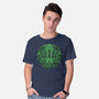 Green Cosmic Octopus-Mens-Basic-Tee-Astrobot Invention