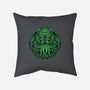 Green Cosmic Octopus-None-Removable Cover-Throw Pillow-Astrobot Invention