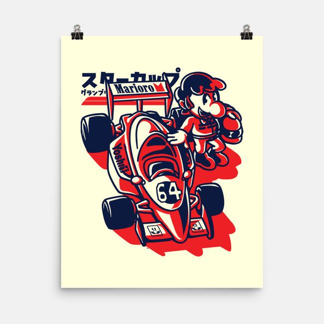 Mushroom Grand Prix-None-Matte-Poster-estudiofitas