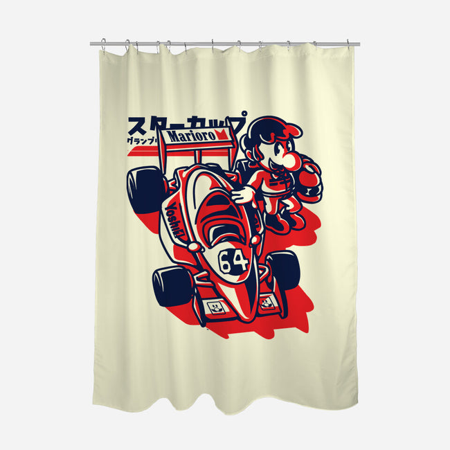 Mushroom Grand Prix-None-Polyester-Shower Curtain-estudiofitas