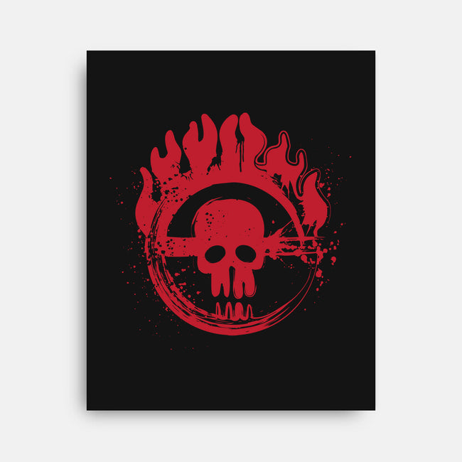 War Boys Symbol-None-Stretched-Canvas-DrMonekers