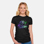 Space Scream-Womens-Fitted-Tee-daobiwan