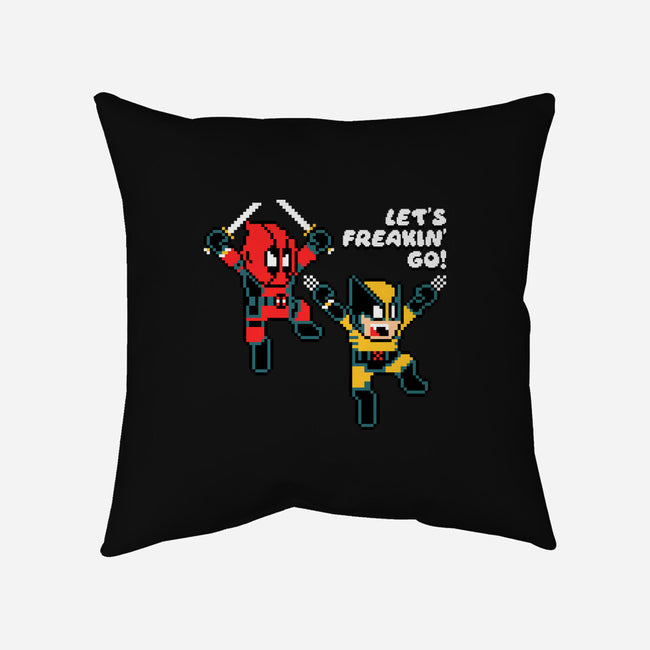 Let's Freakin Go-None-Removable Cover-Throw Pillow-naomori