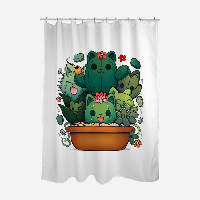 Cattus-None-Polyester-Shower Curtain-Vallina84