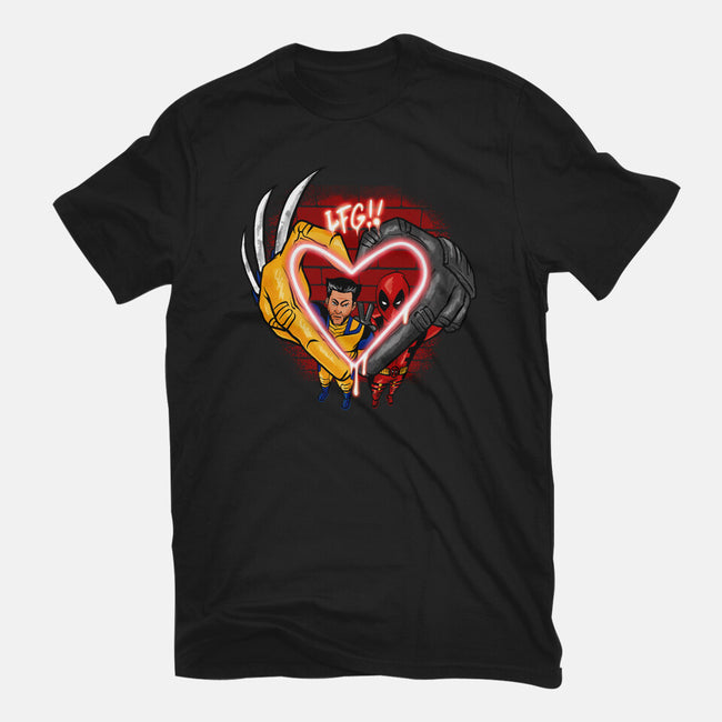 Love In Crime-Unisex-Basic-Tee-spoilerinc