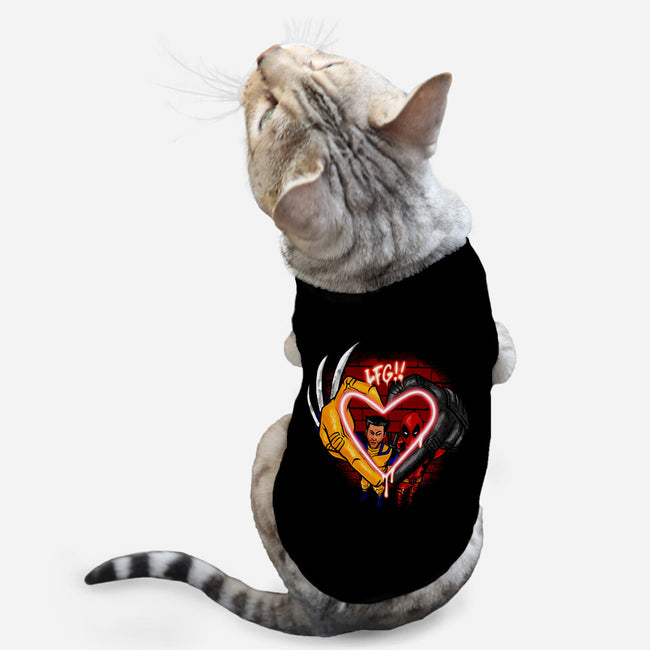 Love In Crime-Cat-Basic-Pet Tank-spoilerinc