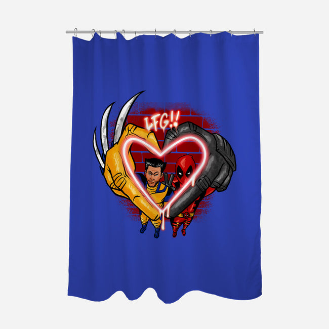 Love In Crime-None-Polyester-Shower Curtain-spoilerinc