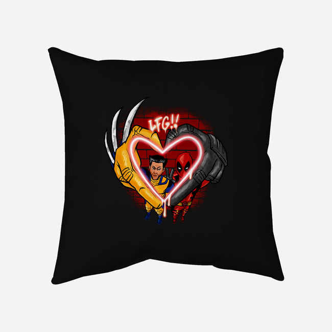 Love In Crime-None-Removable Cover-Throw Pillow-spoilerinc